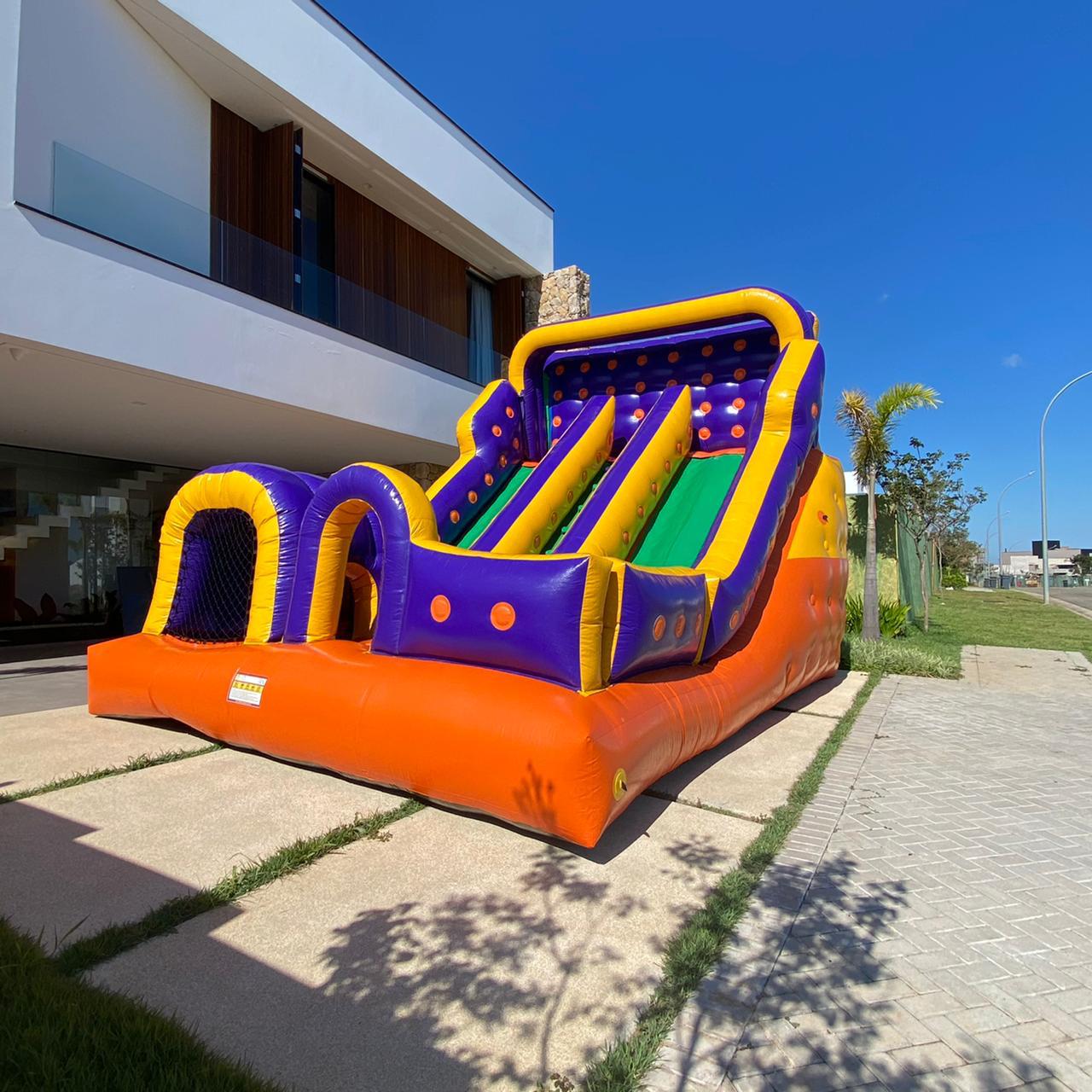 Tobogã 2x1 com Piscina de Bolinhas